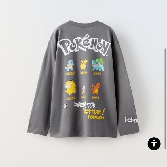 Zara Pokémon long sleeve shirt. Adult Xs - Picture 11 of 11